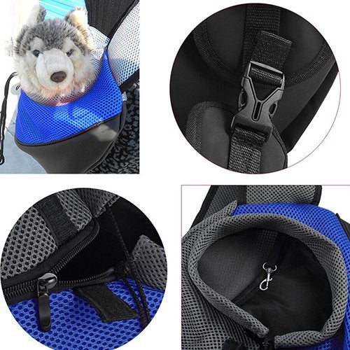 Pet Sling Carrier Bag – Breathable Mesh Travel Bag for Small Dogs & Cats