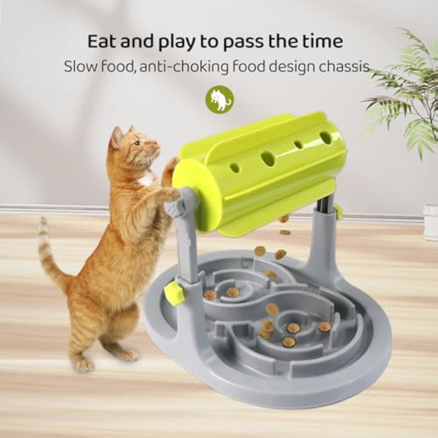 Interactive Pet Puzzle Feeder – Slow Feeder Bowl for Dogs & Cats