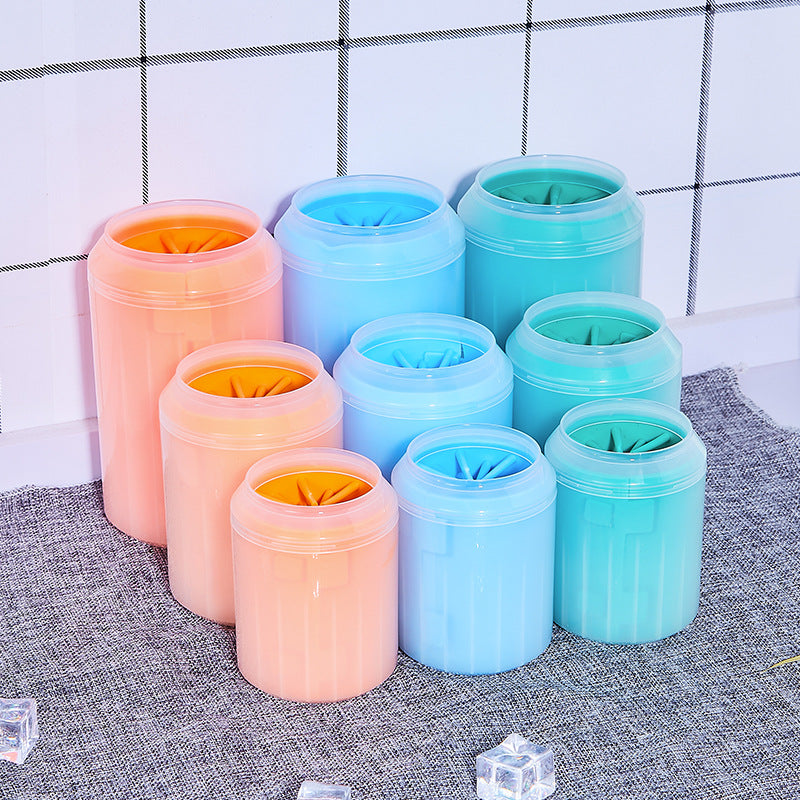 Pet Paw Cleaner Cup – Soft Brush Paw Washer