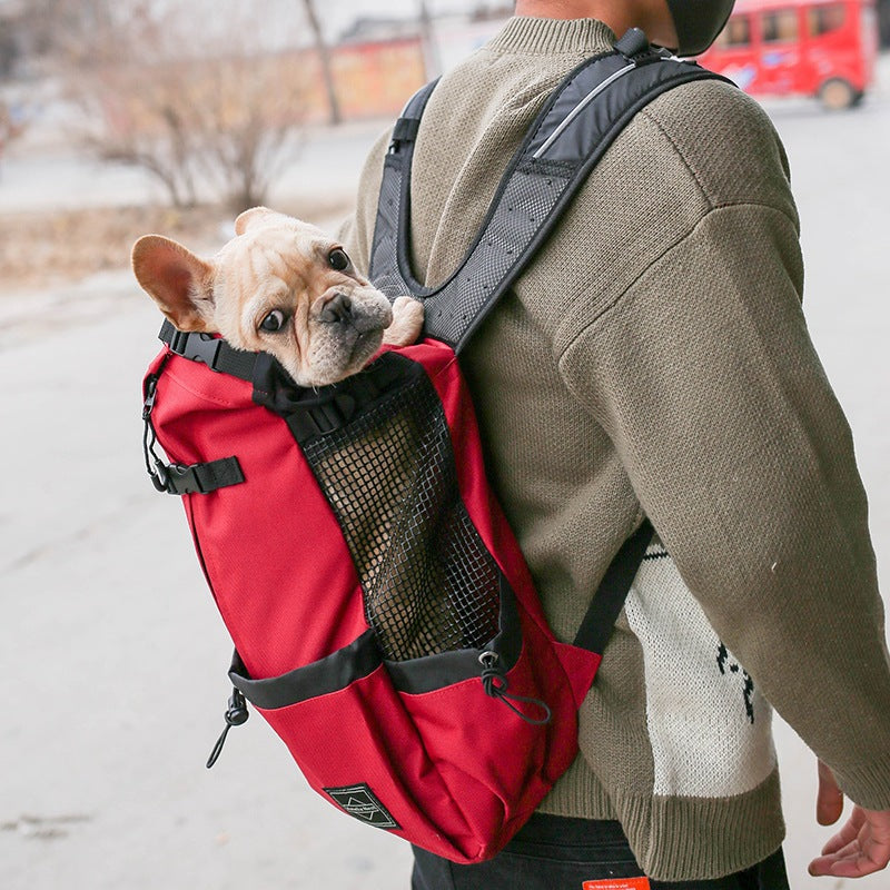 Dog Carrier Backpack – Breathable Portable Travel Bag for Small Dogs