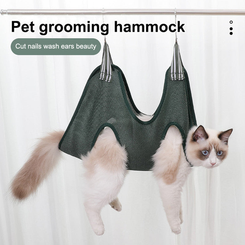 Pet Grooming Hammock – Nail Trimming & Grooming Restraint Sling for Dogs & Cats