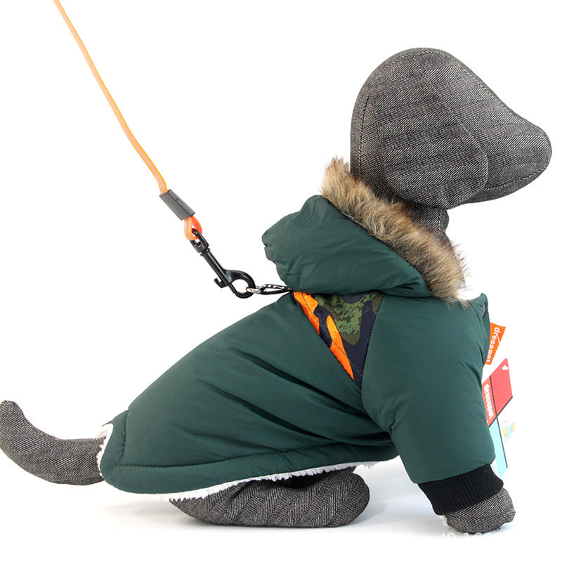 Warm Cotton Pet Coat – Cozy Winter Jacket for Dogs