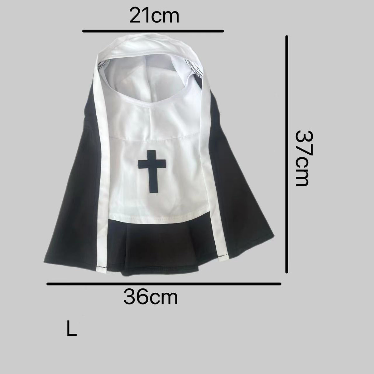 Nun Dog Costume – Black & White Halloween Cosplay Outfit