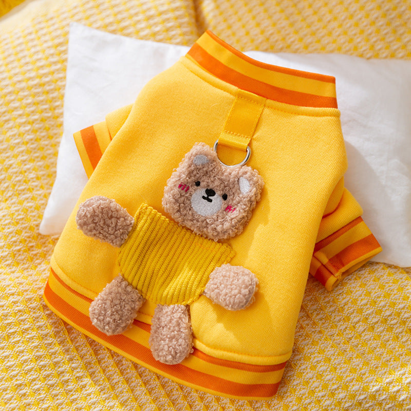 Warm Bear Dog Sweater – Cozy Cotton Pet Clothes