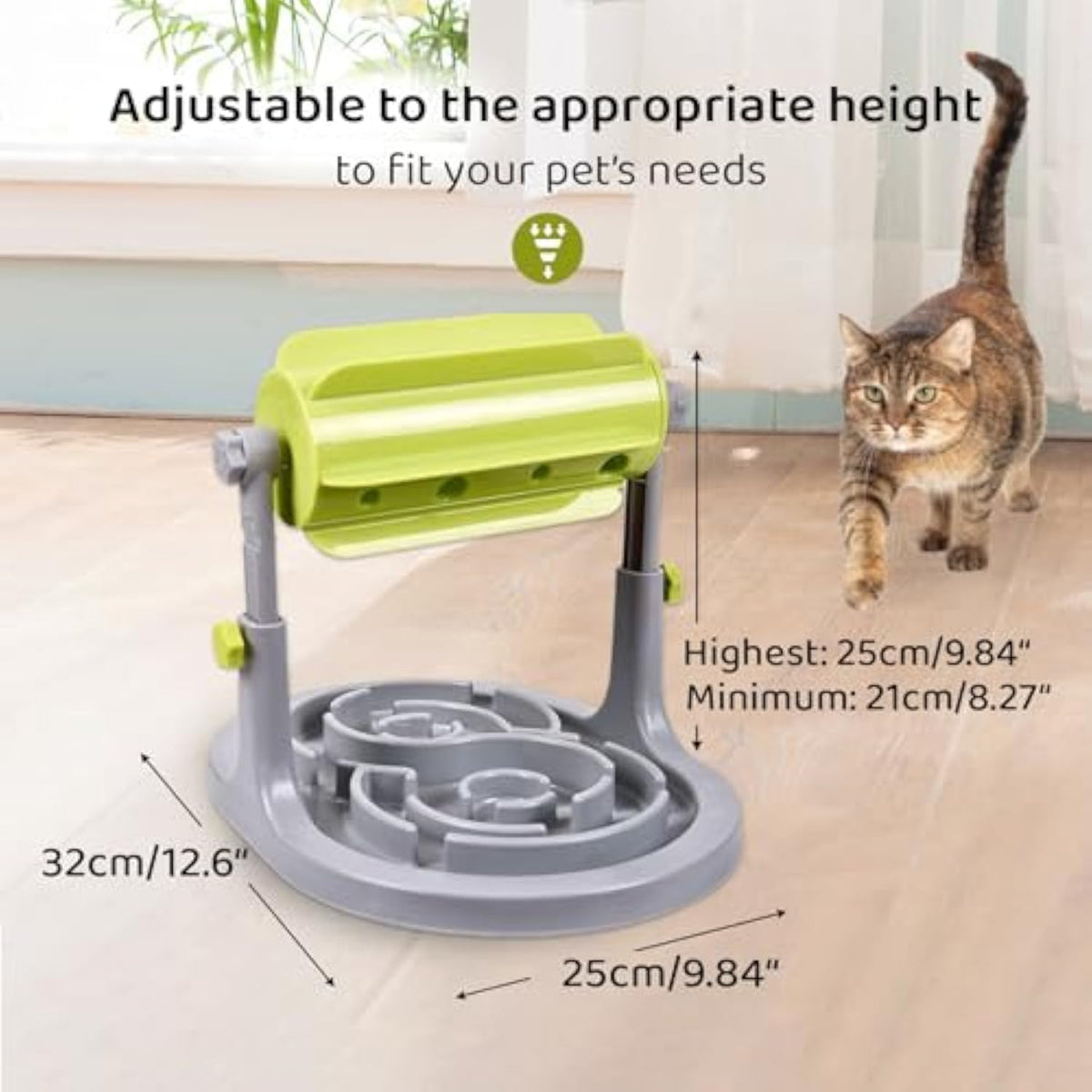 Interactive Pet Puzzle Feeder – Slow Feeder Bowl for Dogs & Cats