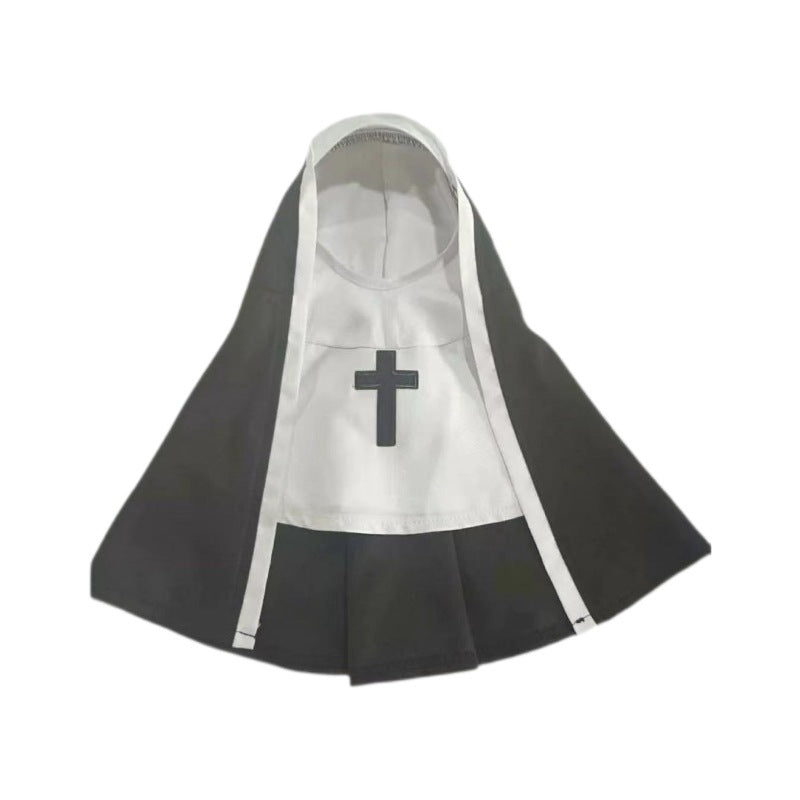 Nun Dog Costume – Black & White Halloween Cosplay Outfit