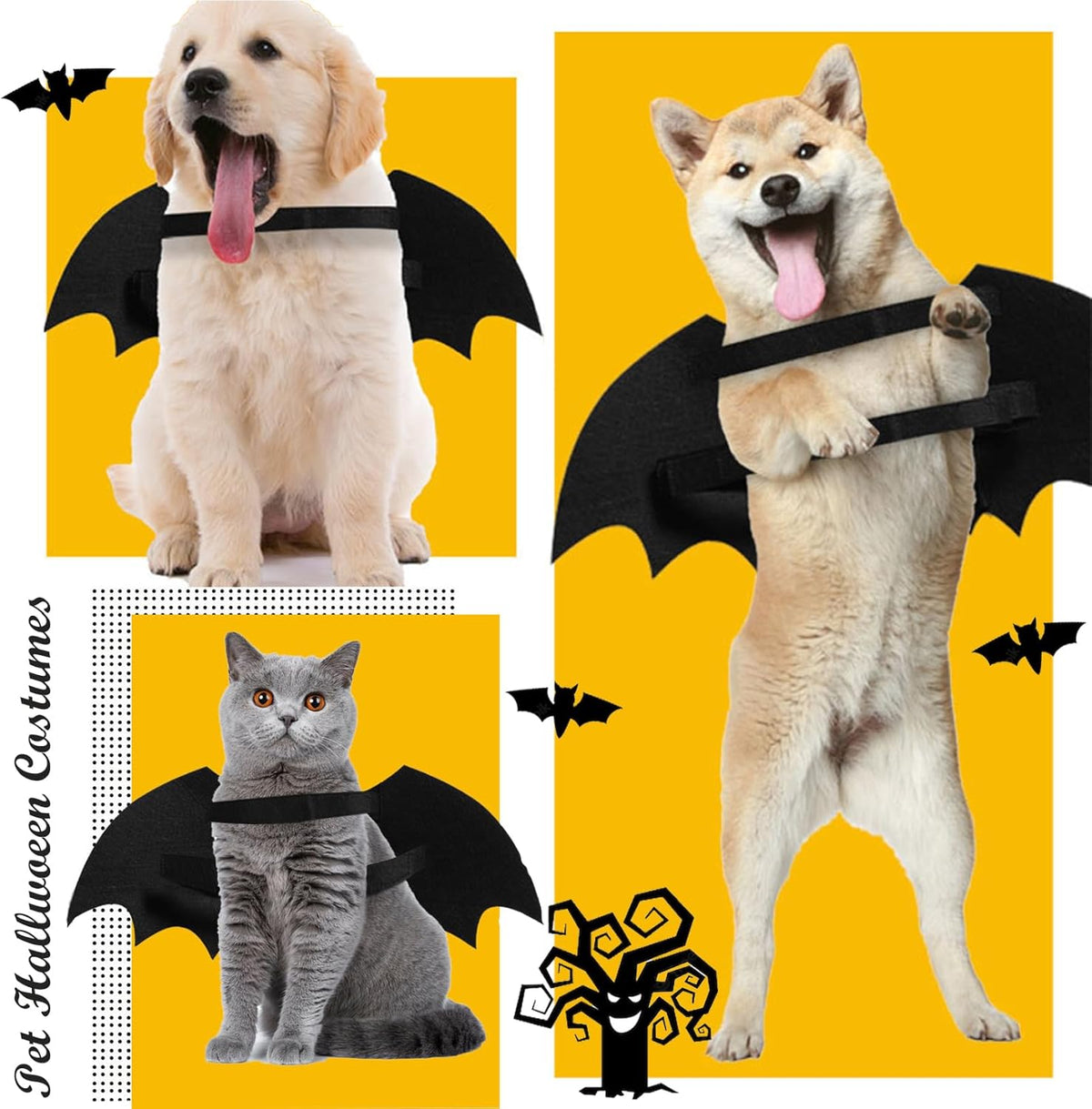 Halloween Bat Wings Costume – Luminous Skeleton Design