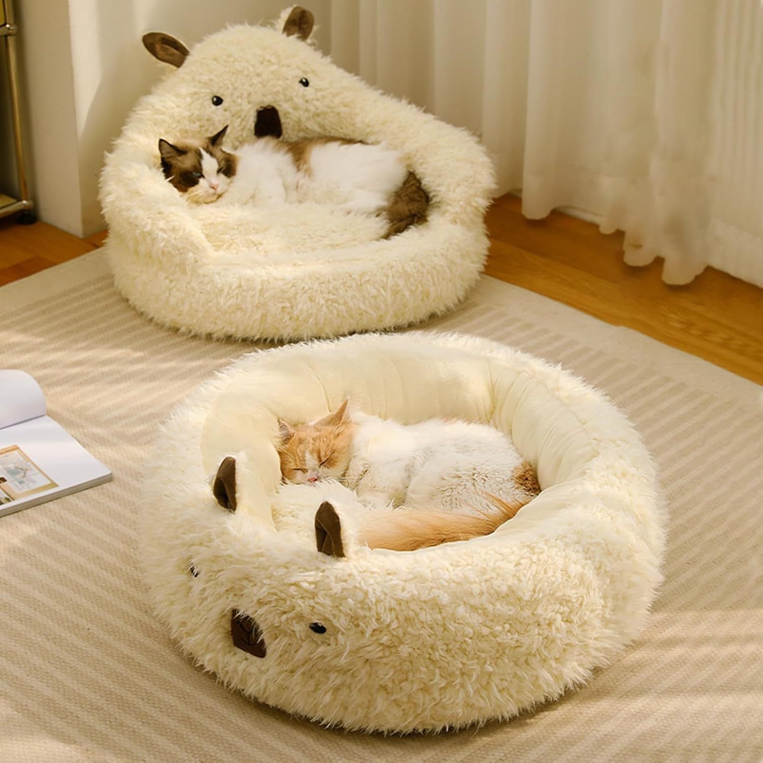 Happy Pet Beds With Detachable Plush Pads
