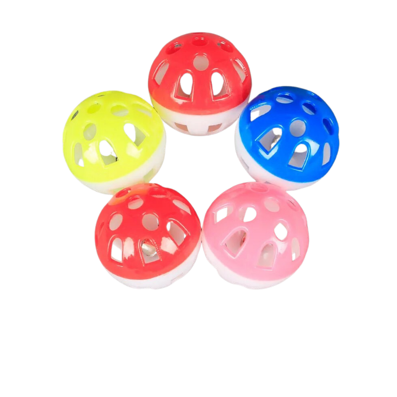 Happy Pet Happy Colorful Hollow Rolling Bell Toys