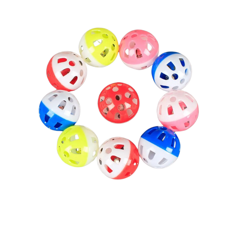 Happy Pet Happy Colorful Hollow Rolling Bell Toys