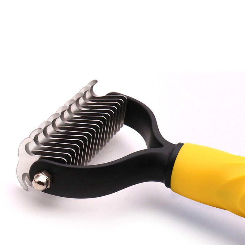 Pet Supplies Bigger View of Pet Hair Removal Yellow Tool