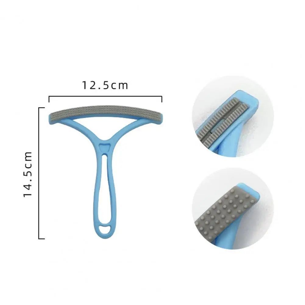 Pet Supplies Double-Sided Pet Hair Removal Brush Double-Sided Pet Hair Removal Brush Blue double-sided pet hair removal tools measurement