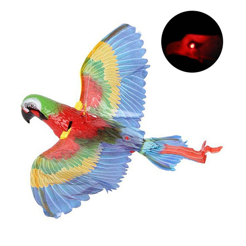 Pet Supplies Interactive Simulation Bird Toy of Several Color for Cats with white background