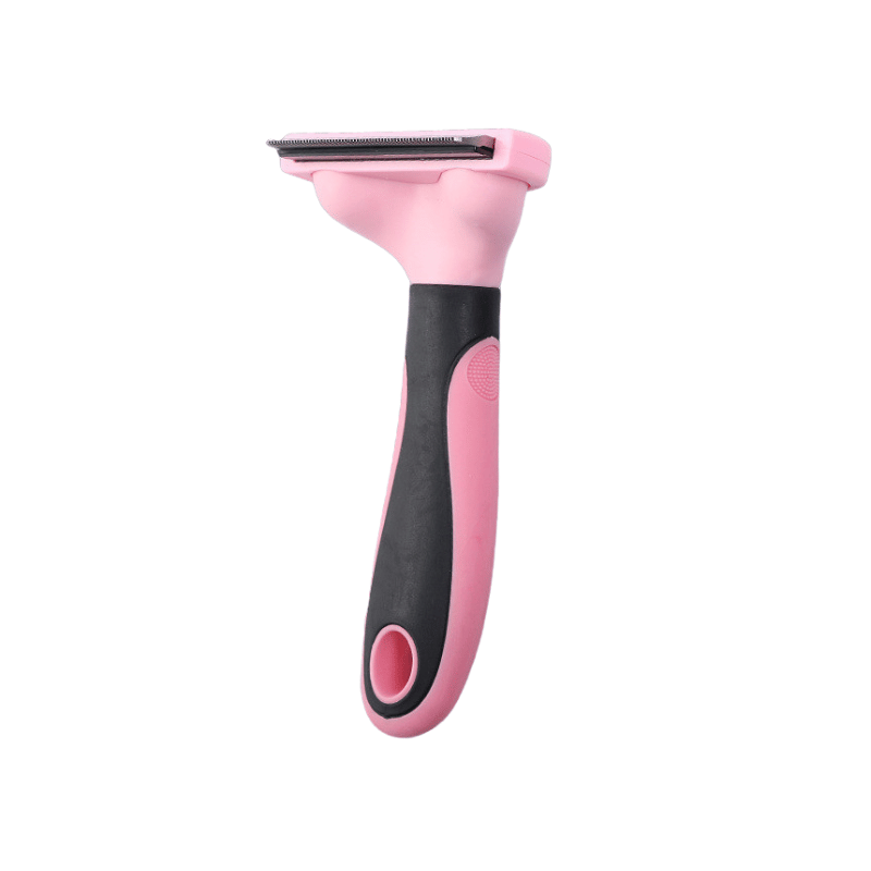 Pet Supplies Pet Grooming Comb For Dogs A pet grooming comb for dogs with wide-spaced teeth, shown in black and pink colors.
