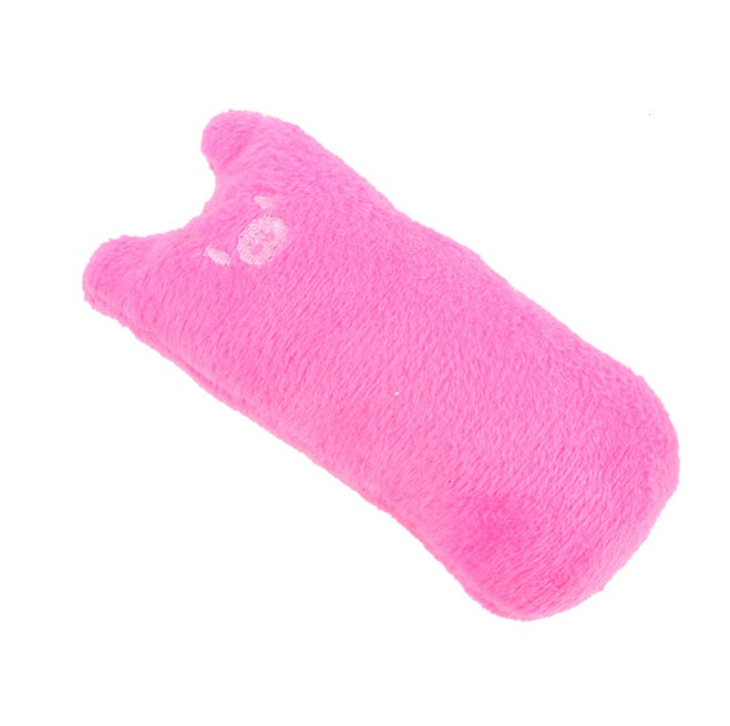 Pet Supplies Pillow Interactive Cat Toy Pink plush cat toys in various colors on the white background