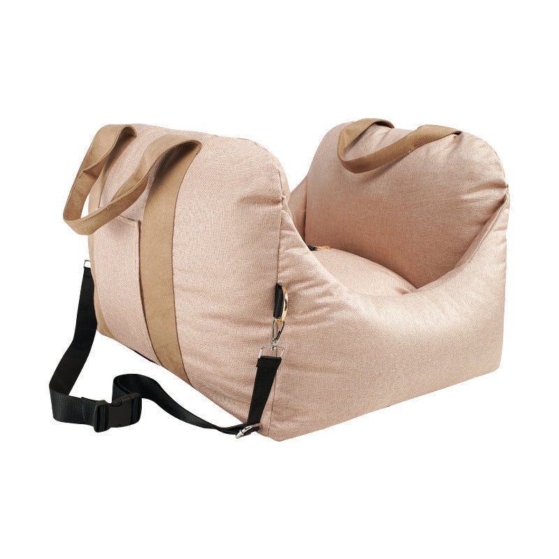 Pet Supplies Portable Pet Car Seat Bed Brown Color