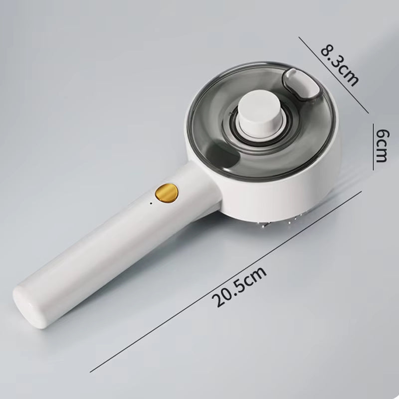 Pet Supplies Steamy front view and back view Pet Grooming Brush measurements