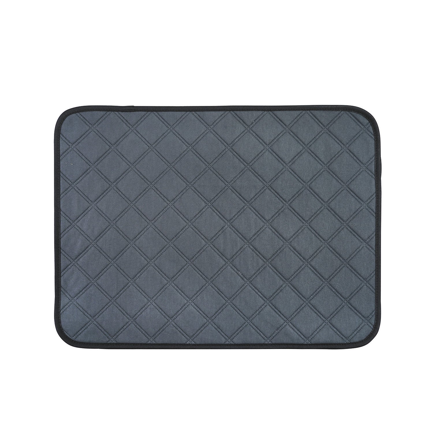 Pet Supplies Waterproof Dog Urinal Pad A rectangular blue pet urinal pad with a pattern of dog silhouettes, cat faces, and paw prints.