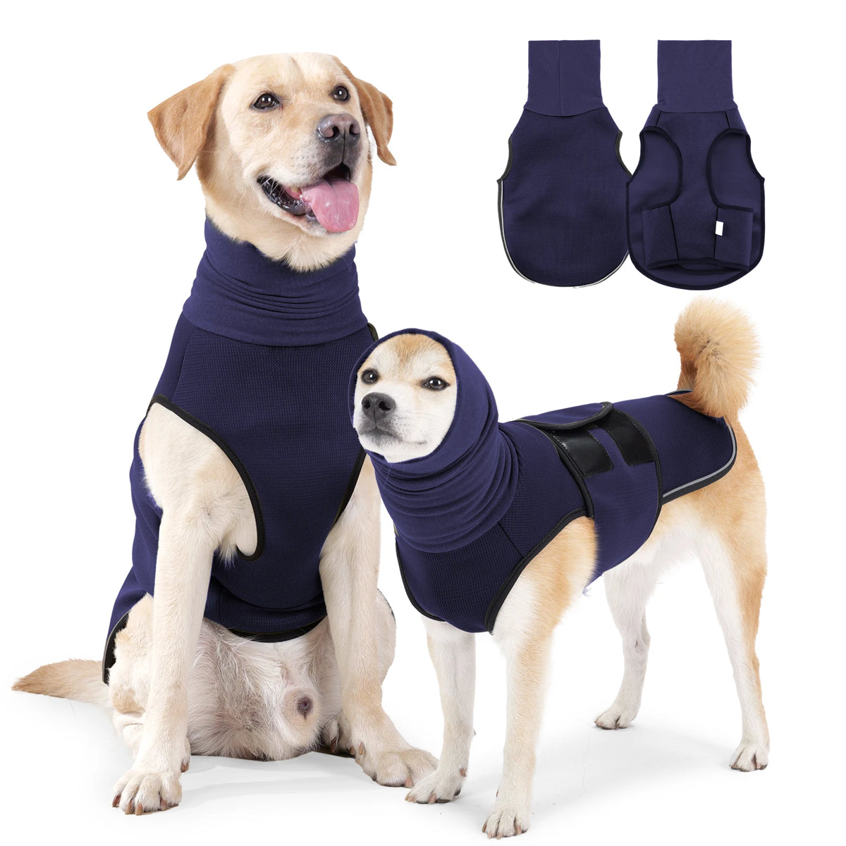 Dog anxiety calming vest, blue