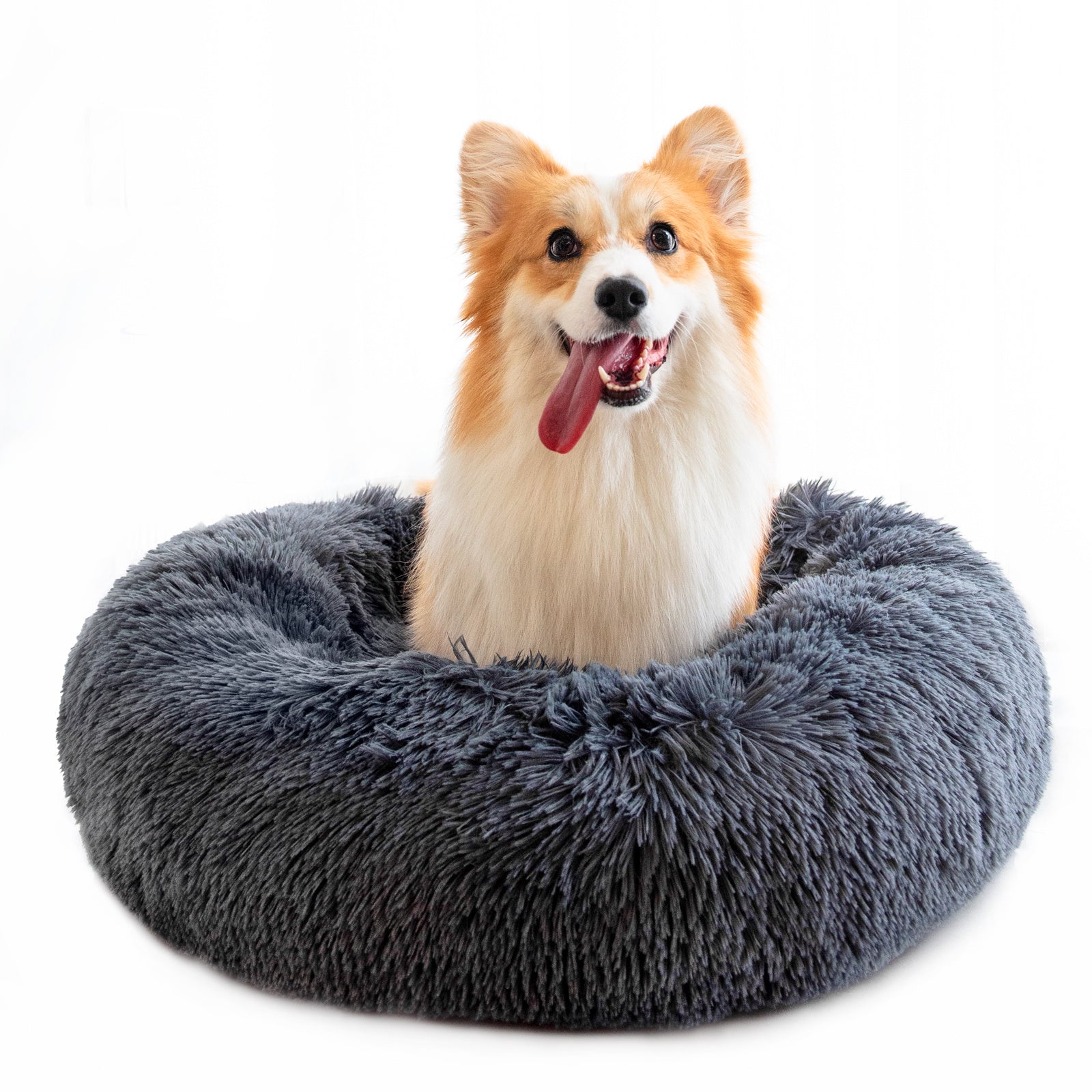 Happy Pet Round Plush Cat Litter Beds