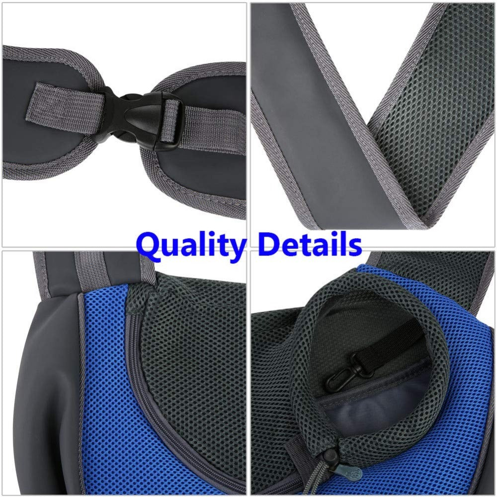 Pet Sling Carrier Bag – Breathable Mesh Travel Bag for Small Dogs & Cats
