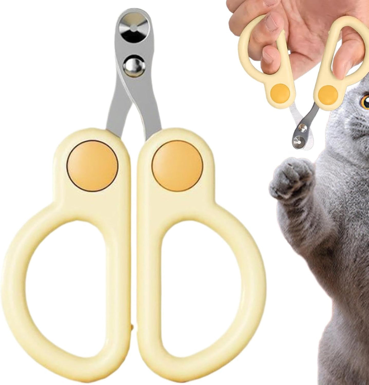 Pet Nail Clippers – Precision Cat & Small Dog Nail Trimmer