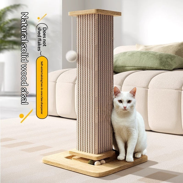 Cat Scratching Post – Natural Sisal Self-Play Scratch & Climbing Toy