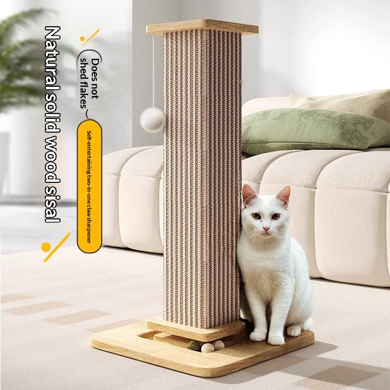 Cat Scratching Post – Natural Sisal Self-Play Scratch & Climbing Toy