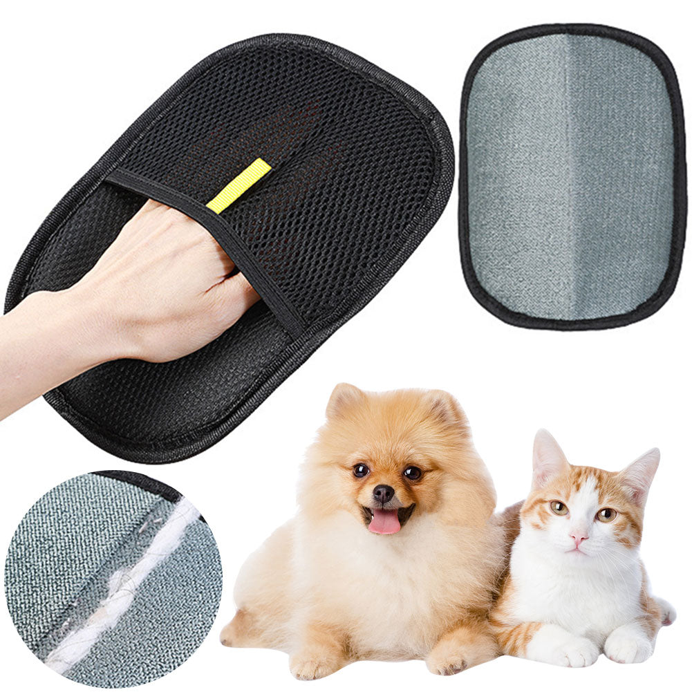Pet Hair Remover Glove – Dual-Sided Deshedding Grooming Mitt for Dogs & Cats