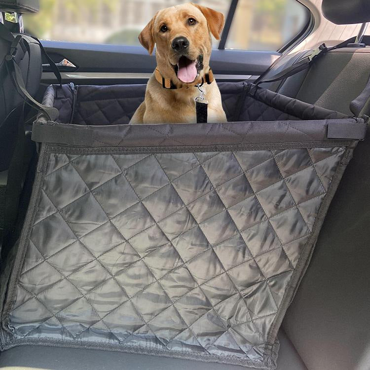 Dog Car Seat Pet Mat – Rear Seat Safety Basket for Dogs