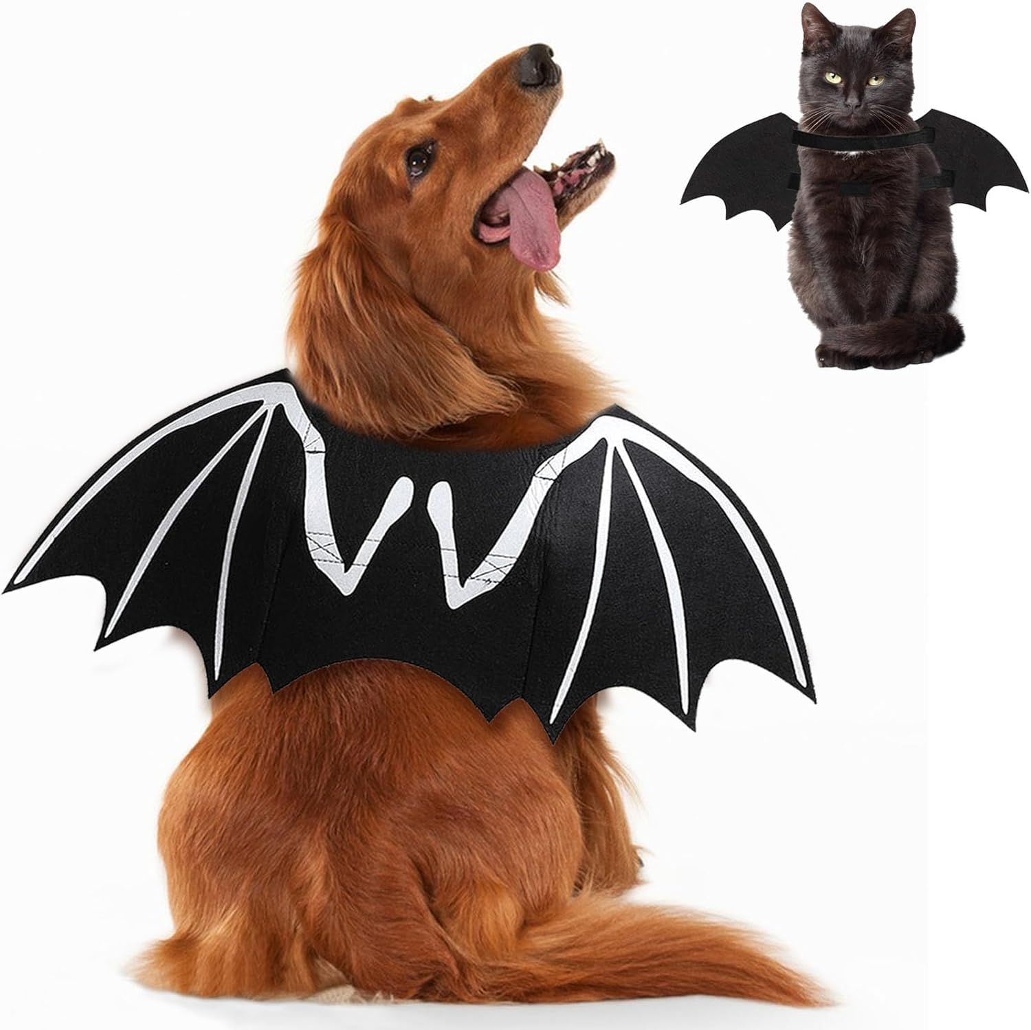 Halloween Bat Wings Costume – Luminous Skeleton Design