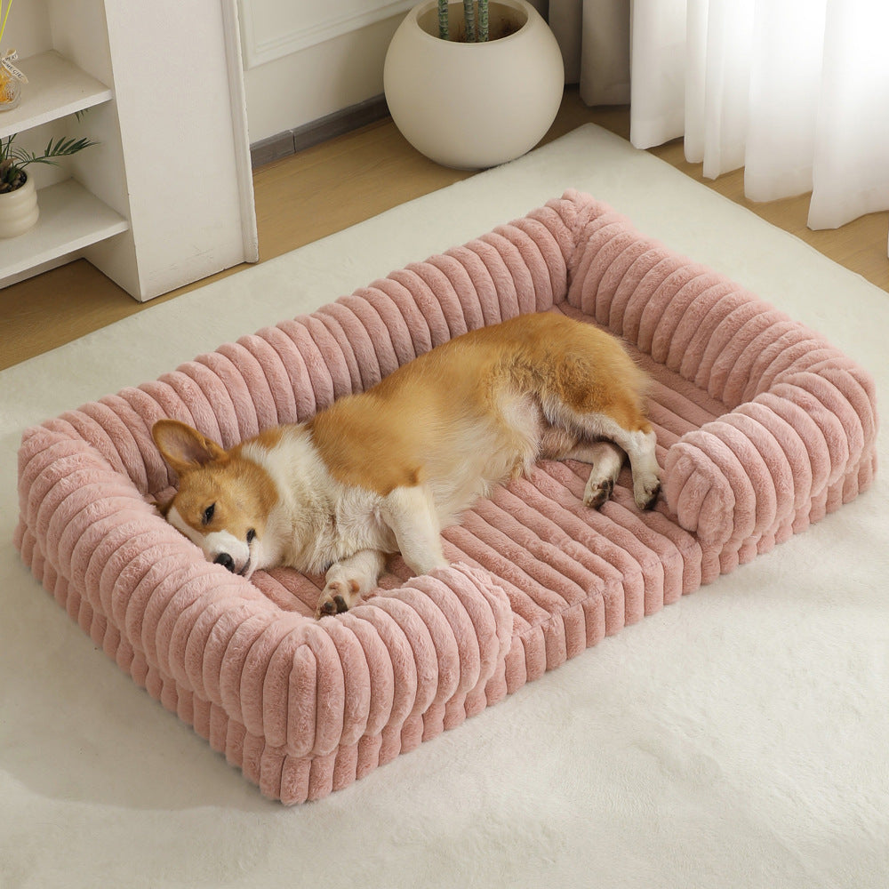 Large Dog Bed – Soft Washable Pet Mat & Cozy Sleeping Bed