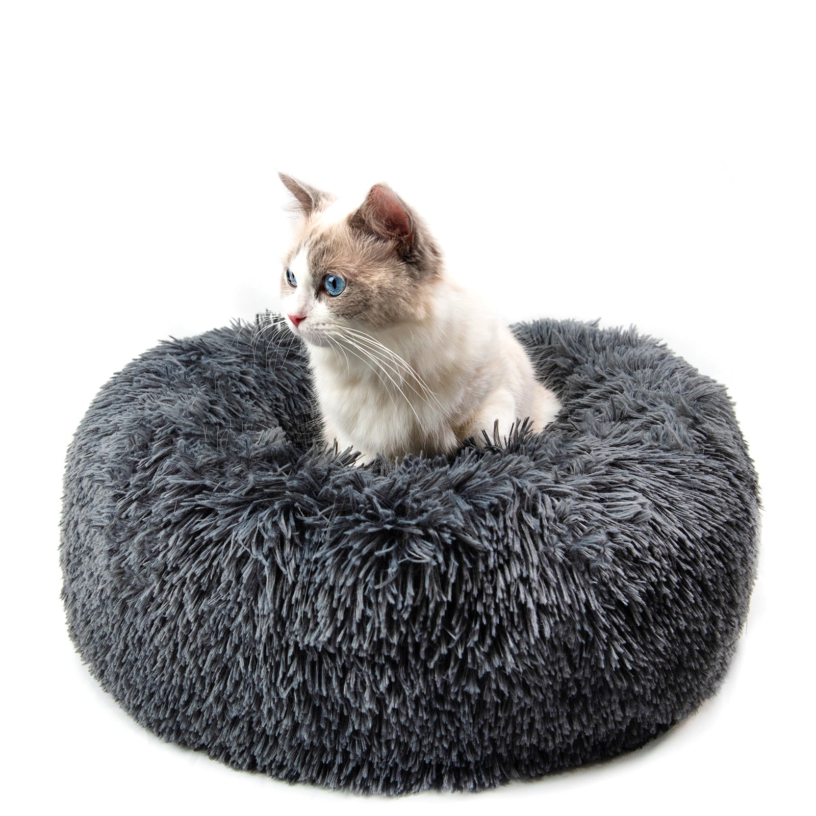 Happy Pet Round Plush Cat Litter Beds