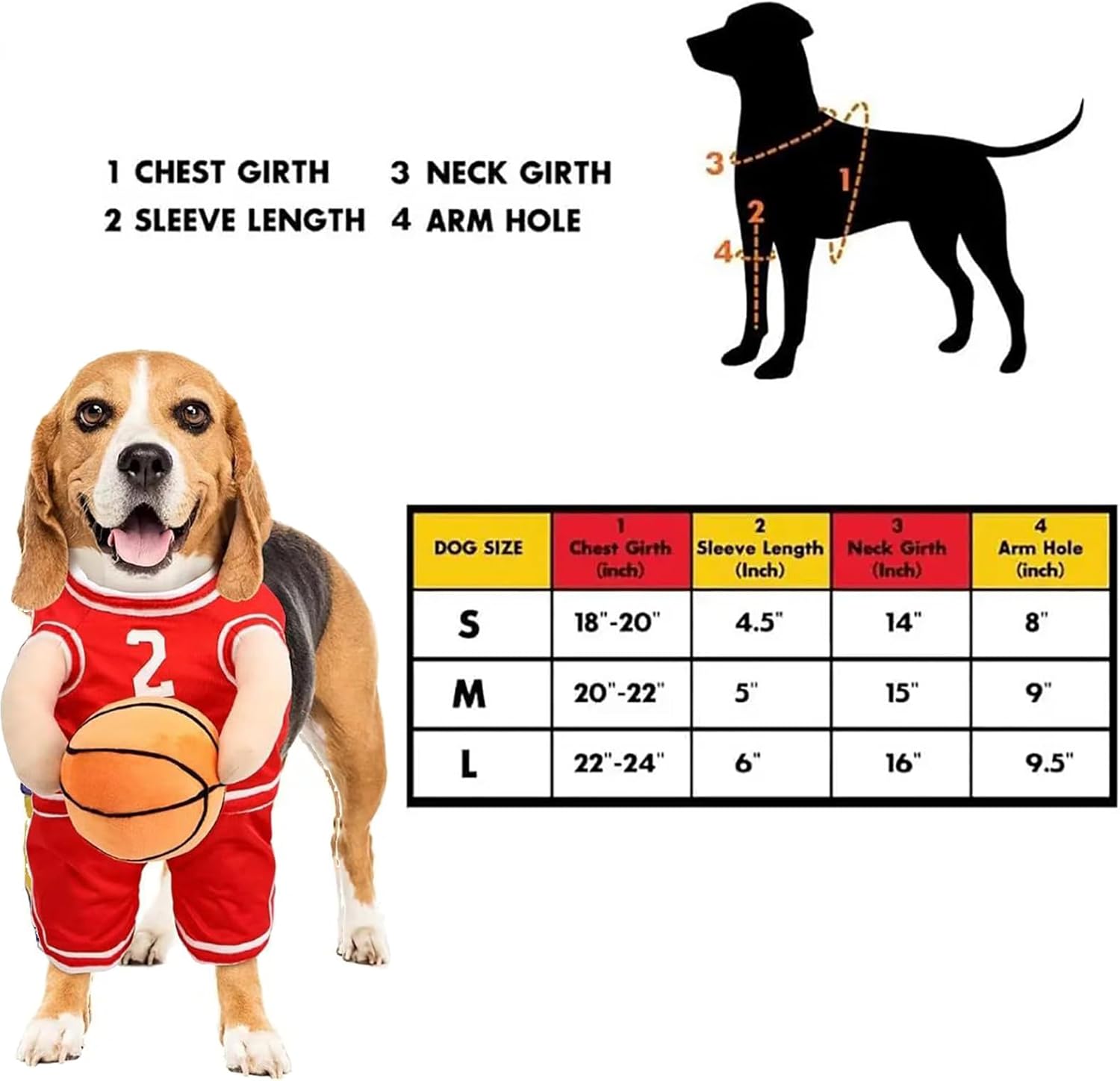Dog Basketball Player Costume – Funny Sports Halloween Outfit