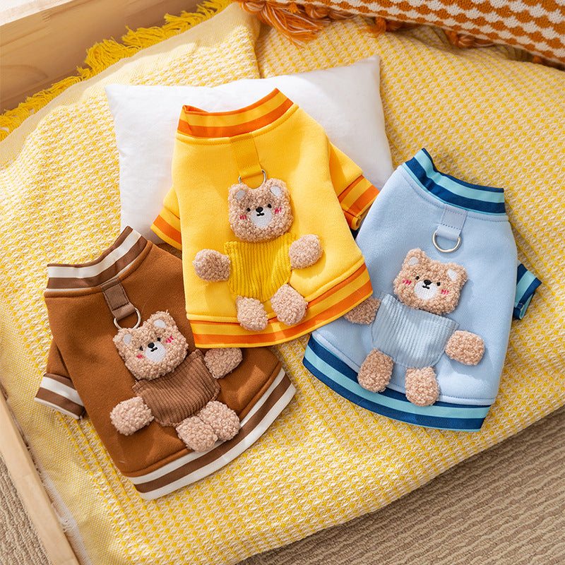 Warm Bear Dog Sweater – Cozy Cotton Pet Clothes
