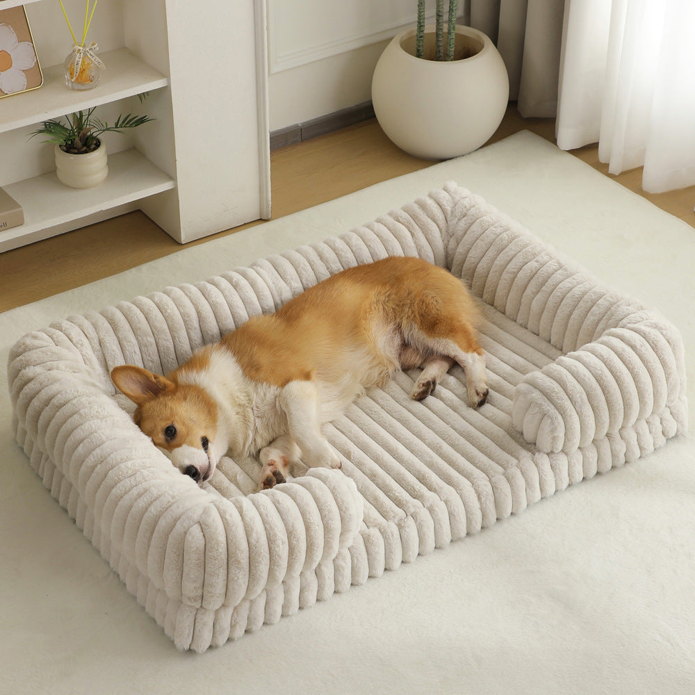 Large Dog Bed – Soft Washable Pet Mat & Cozy Sleeping Bed