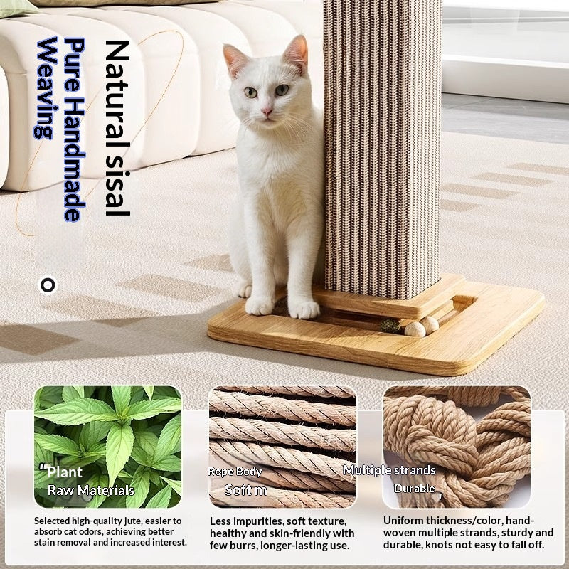 Cat Scratching Post – Natural Sisal Self-Play Scratch & Climbing Toy