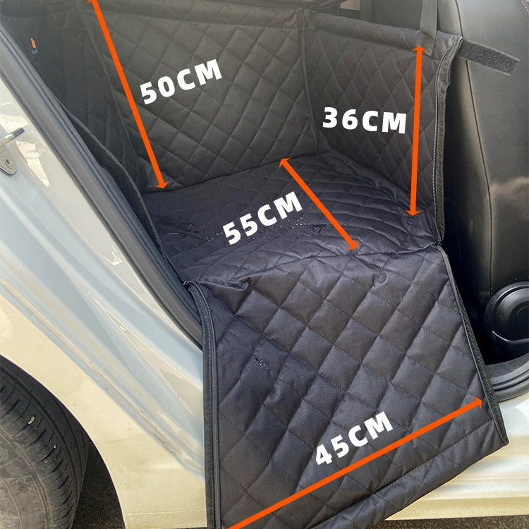 Dog Car Seat Pet Mat – Rear Seat Safety Basket for Dogs