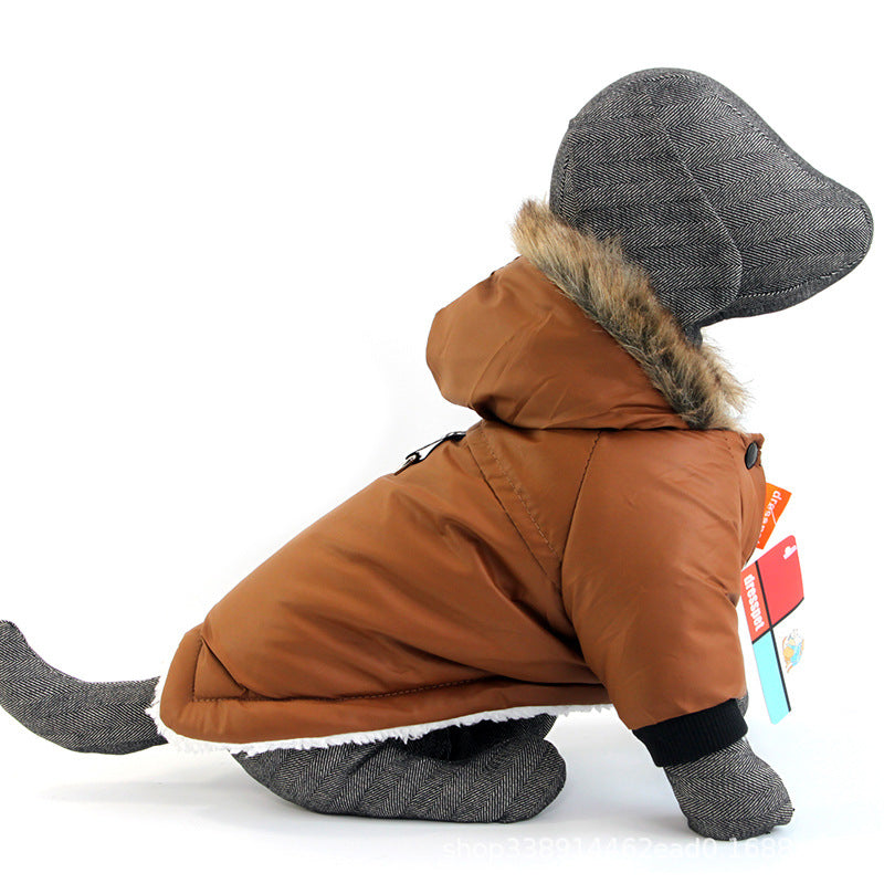 Warm Cotton Pet Coat – Cozy Winter Jacket for Dogs