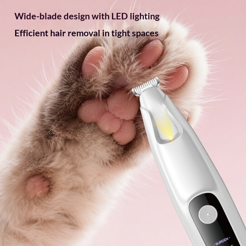 Digital Display Pet Hair Clipper – Wide Blade Rechargeable Grooming Trimmer for Dogs & Cats