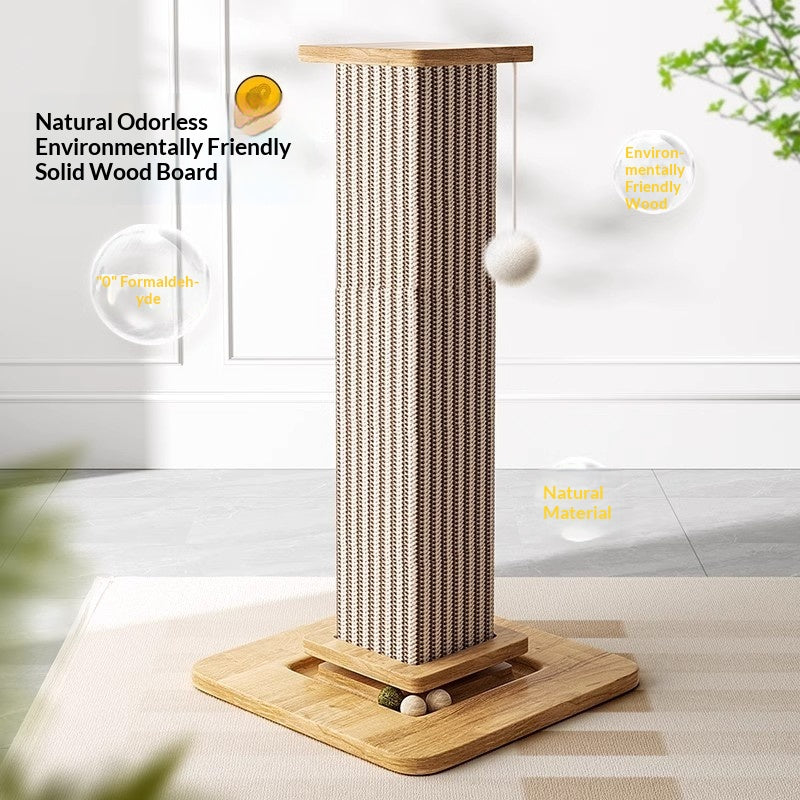 Cat Scratching Post – Natural Sisal Self-Play Scratch & Climbing Toy