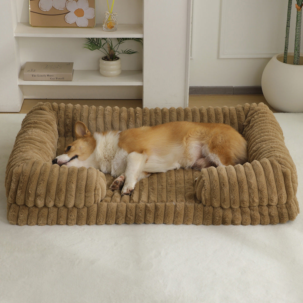 Large Dog Bed – Soft Washable Pet Mat & Cozy Sleeping Bed