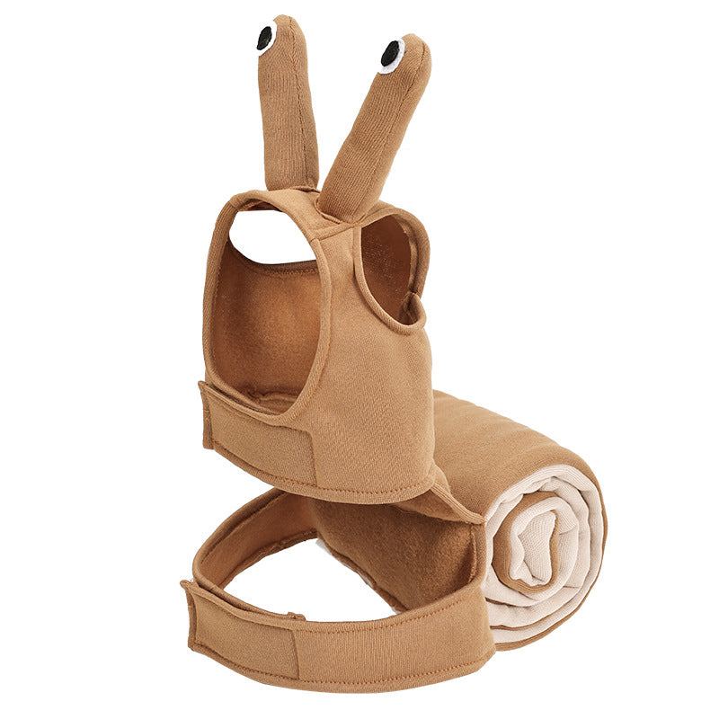 Halloween Snail Pet Costume – Funny Brown Headdress for Dogs & Cats