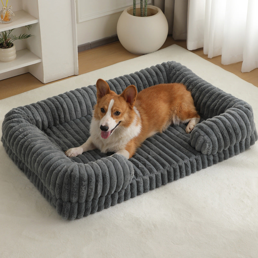 Large Dog Bed – Soft Washable Pet Mat & Cozy Sleeping Bed
