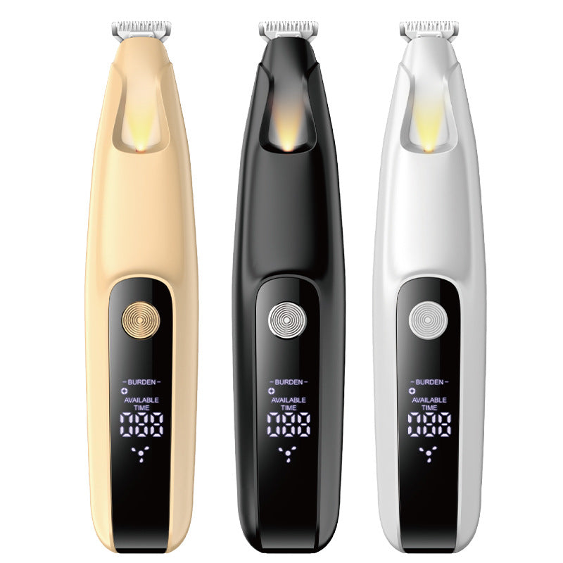 Digital Display Pet Hair Clipper – Wide Blade Rechargeable Grooming Trimmer for Dogs & Cats