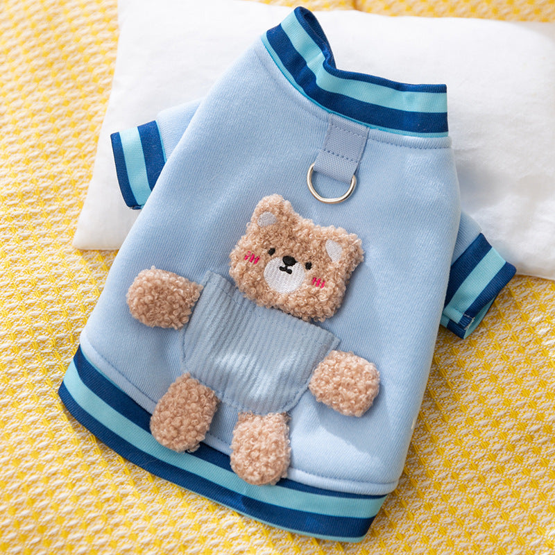 Warm Bear Dog Sweater – Cozy Cotton Pet Clothes