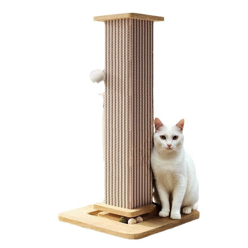 Cat Scratching Post – Natural Sisal Self-Play Scratch & Climbing Toy
