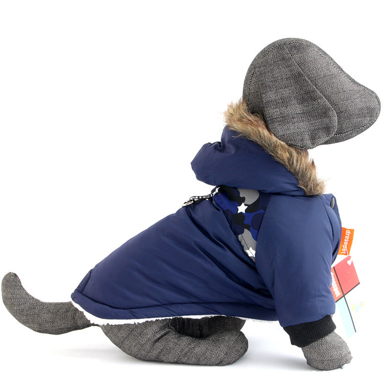 Warm Cotton Pet Coat – Cozy Winter Jacket for Dogs