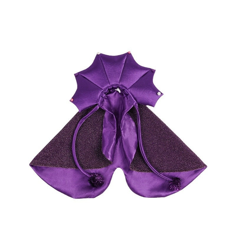 Magic Cloak Pet Costume – Purple Hat & Cape