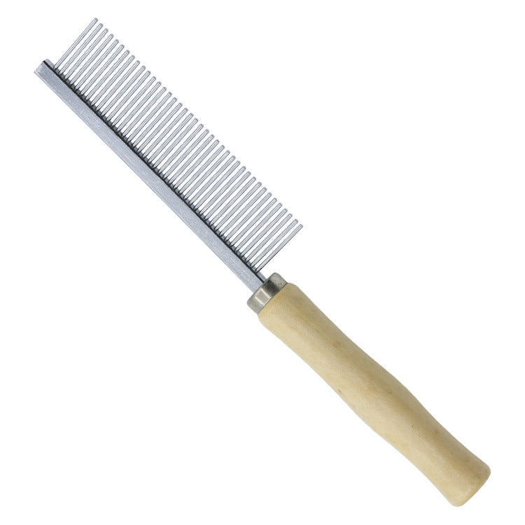 Happy Pet Wooden Handle Grooming Comb